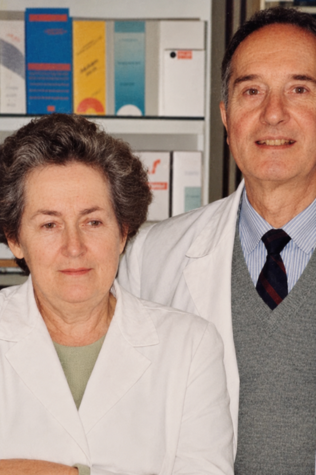 I farmacisti della farmacia negli anni passati